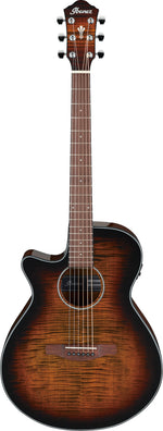 Ibanez AEG70LTIH Acoustic-Electric Guitar Left-Handed (Tiger Burst) 2