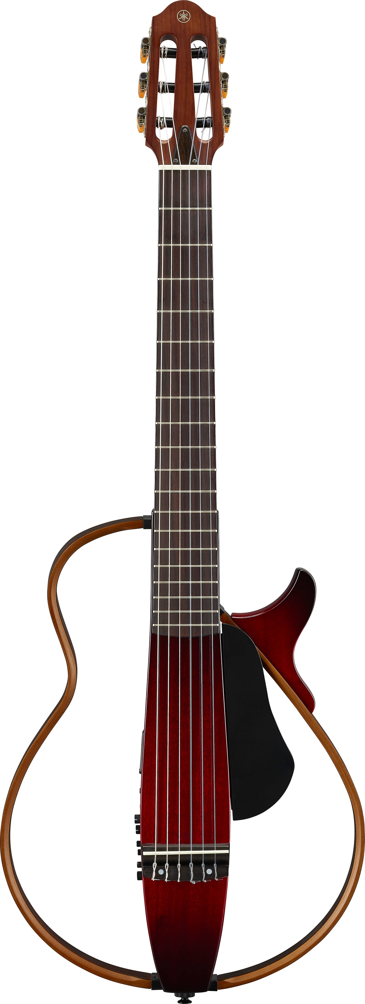 Yamaha SLG200N Nylon String Silent Guitar - Crimson Red Burst 2