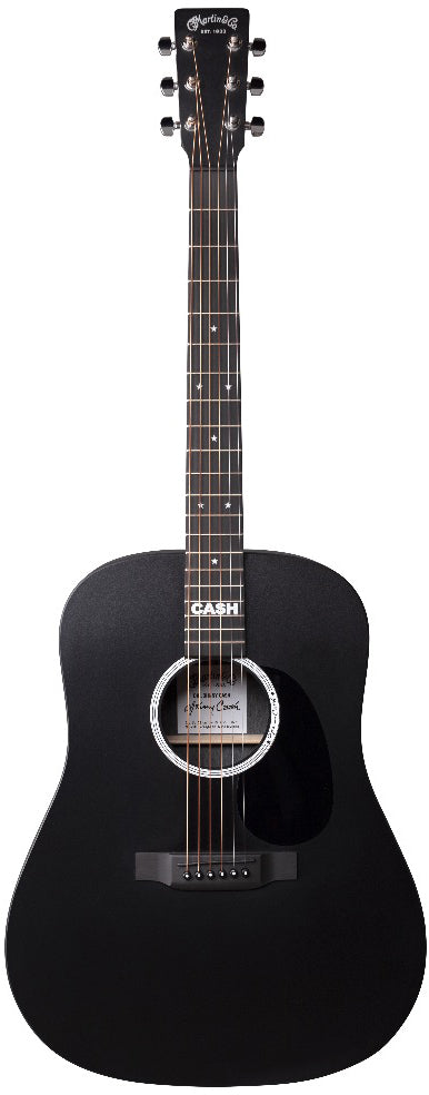 Martin DX Johnny Cash Acoustic Electric Guitar - Satin Black 2