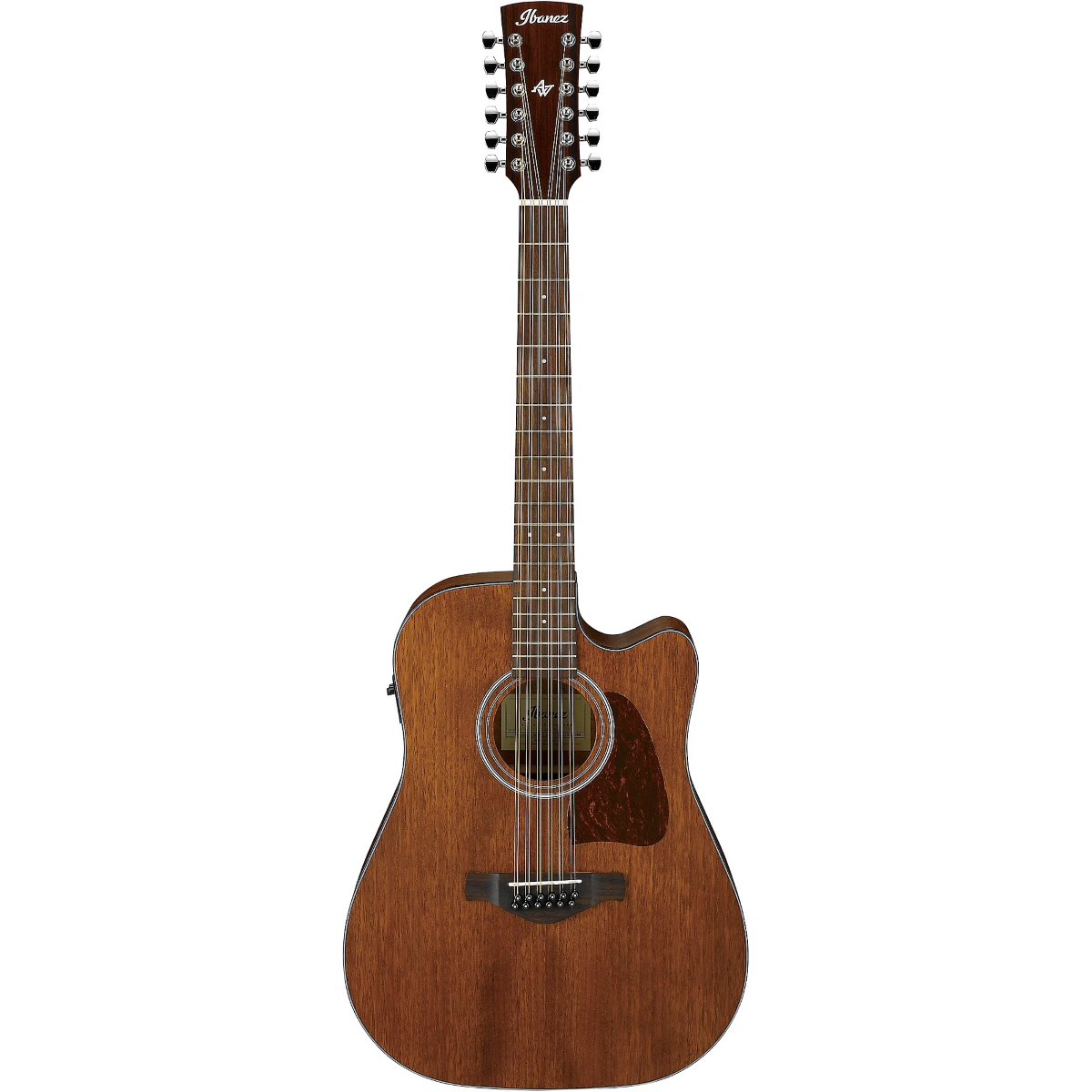 Ibanez AW5412CE 12-String Acoustic-Electric Guitar - Open Pore Natural 2