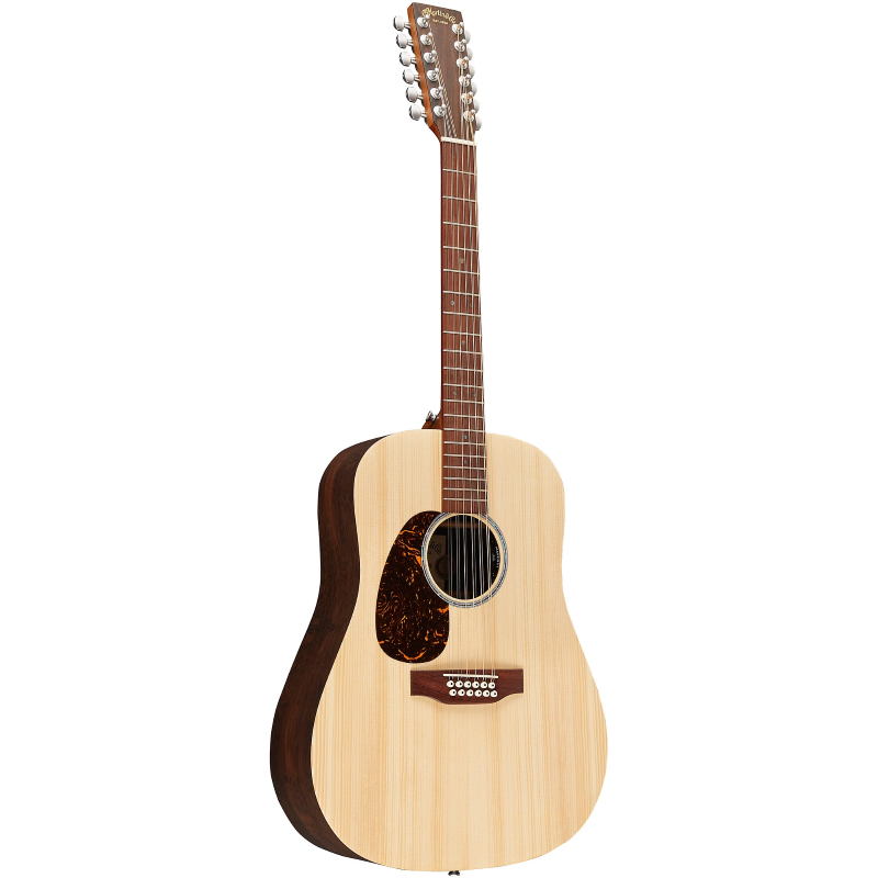 Martin D-X2EL Left Handed 12-String Acoustic Electric Guitar - Brazilian Rosewood Pattern 7