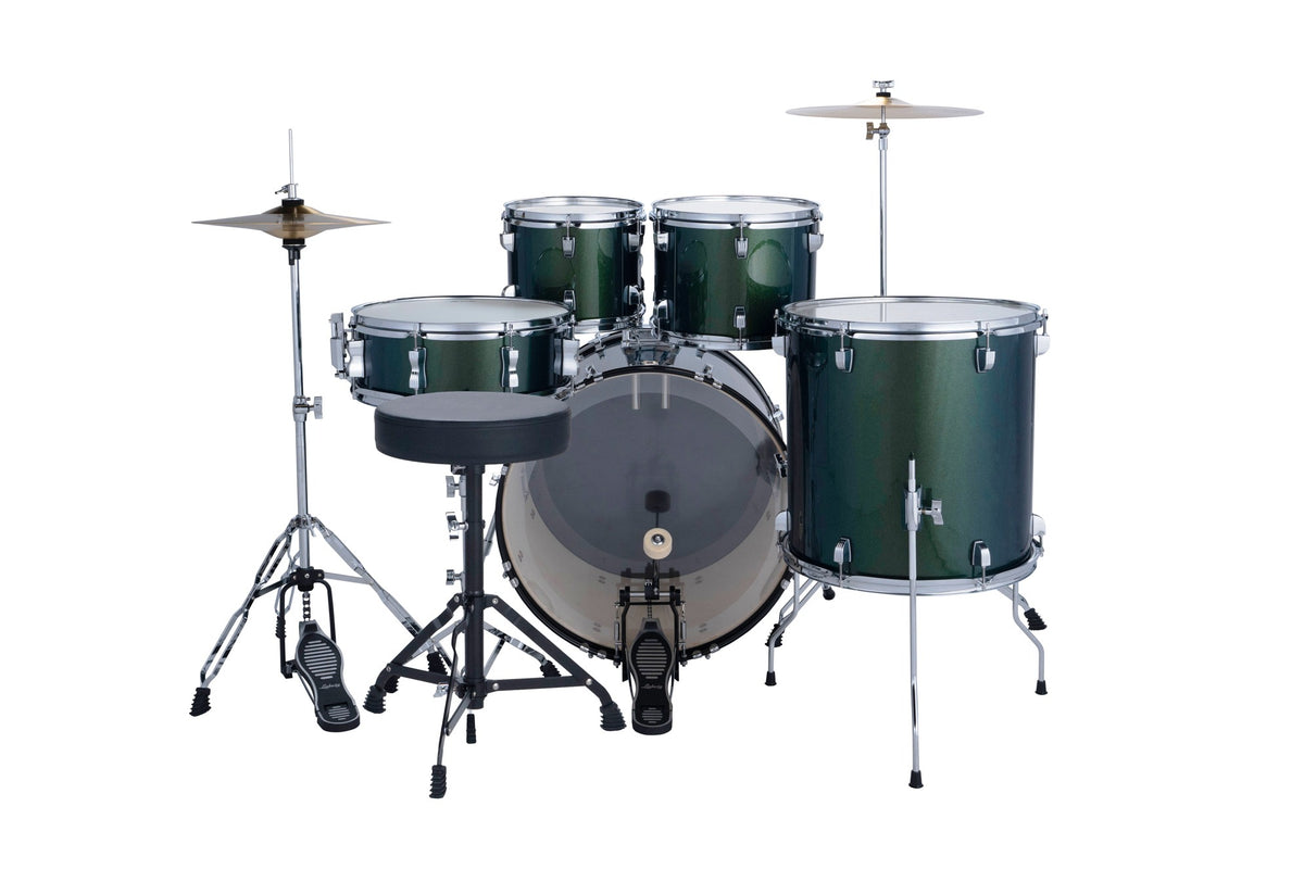 Ludwig Accent Fuse 5 Piece Drum Set - Jade Dust 2