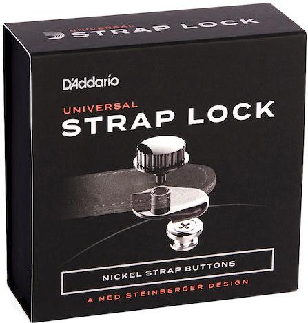 D'Addario PW-SLS-02 Universal Strap Lock System - Nickel 2