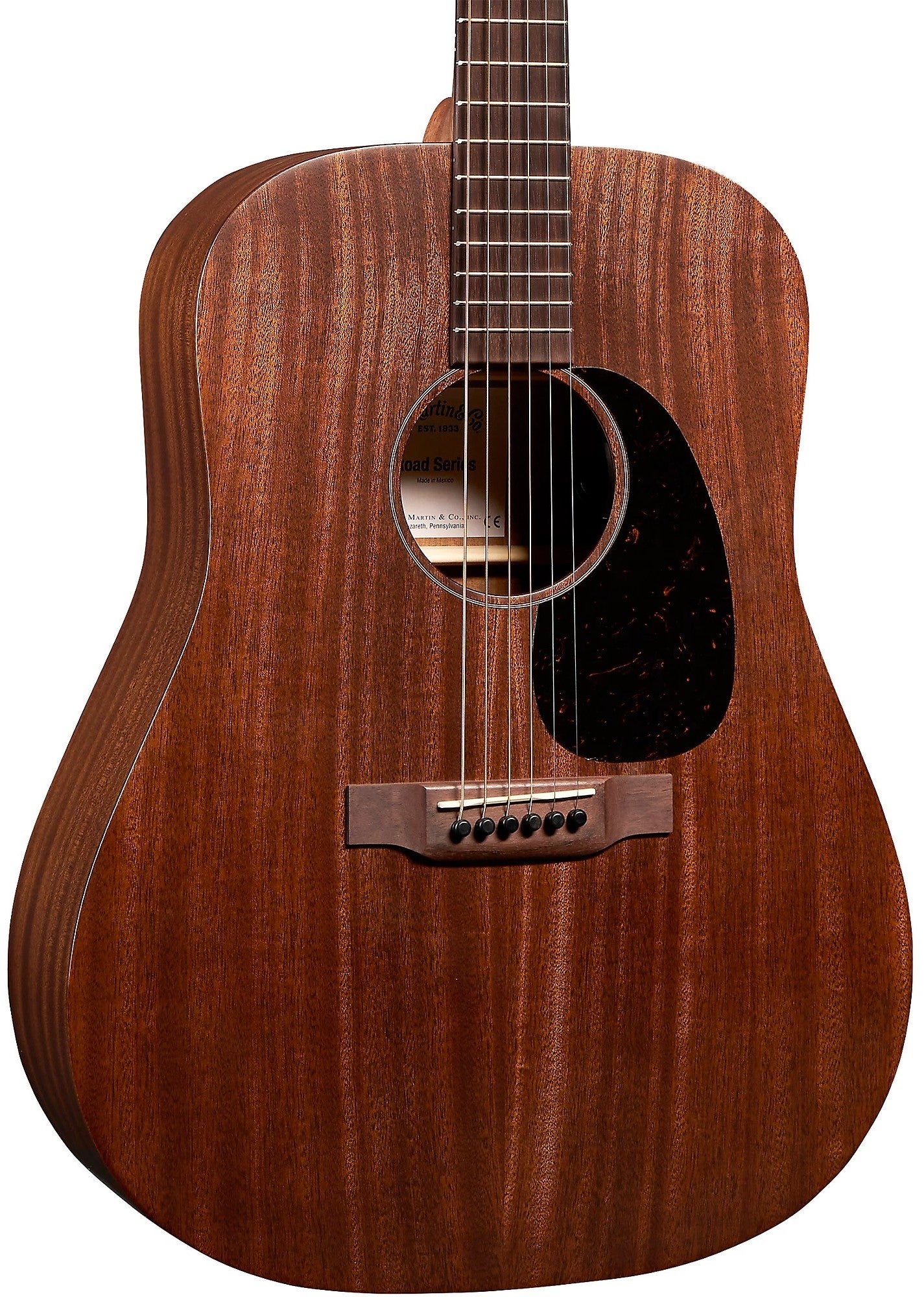 Martin Road Series D-10E Retro Sapele Acoustic Electric Guitar - Dark Mahogany
