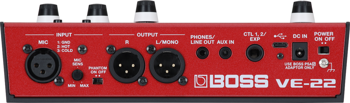 Boss VE-22 Vocal Performer - Effects & Looper Pedal – George's Music Boss VE-22 Vocal Performer - Effects & Looper Pedal – George's Music