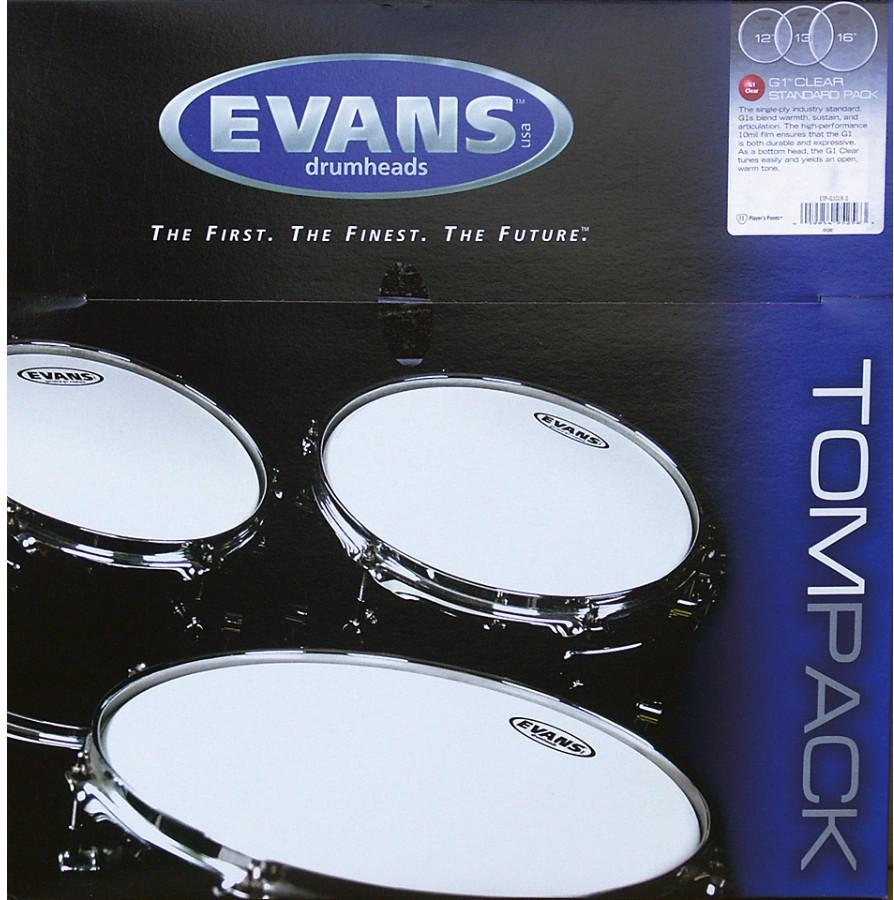 Evans G1 ETP-G1CLR-S Clear Standard Drum Head Pack