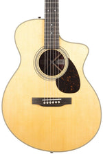Martin SC-28E Acoustic Electric Guitar Aged Natural front view with cutaway body