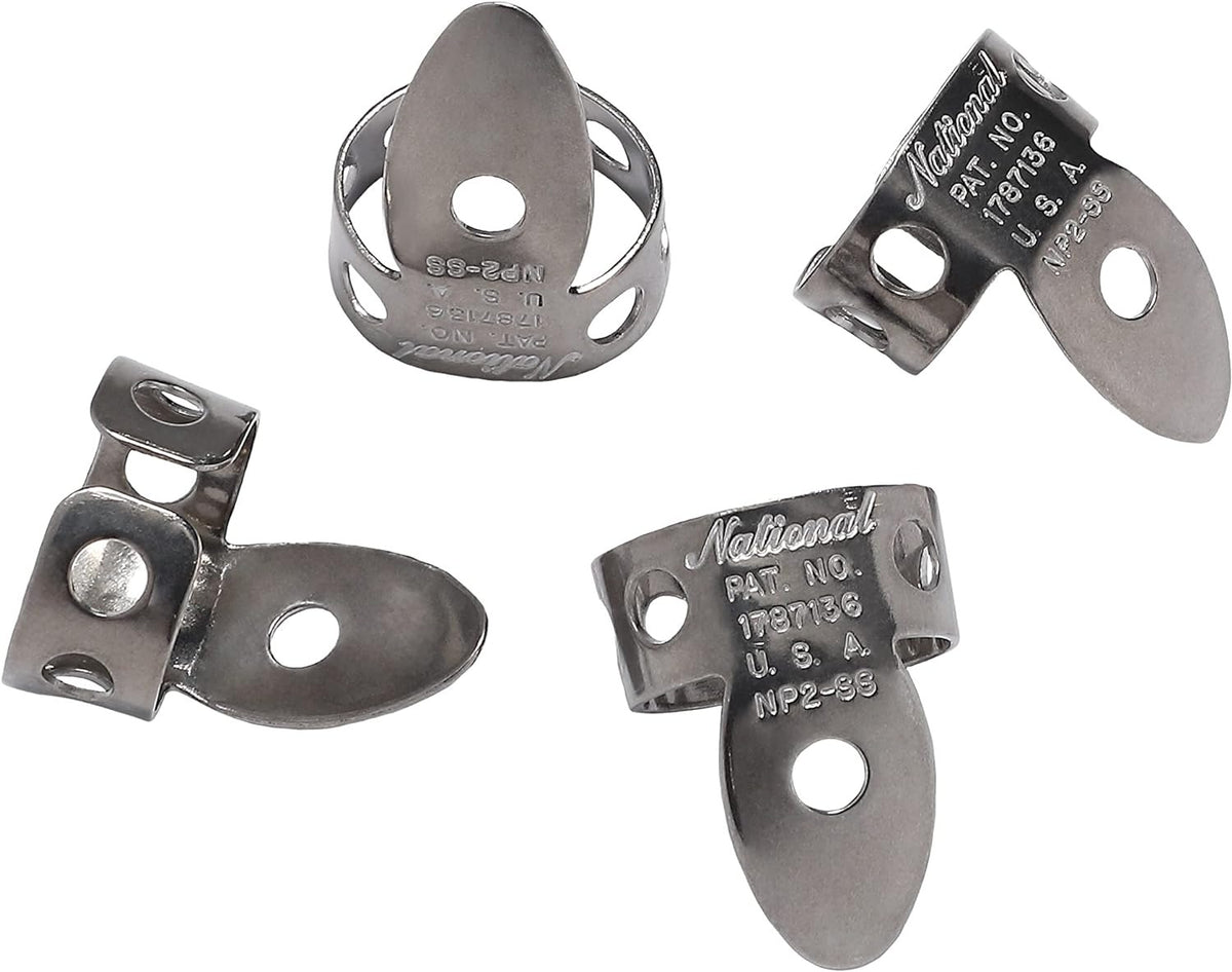 National NP2SS-04 Finger Picks - Stainless Steel (4 Pack) 2