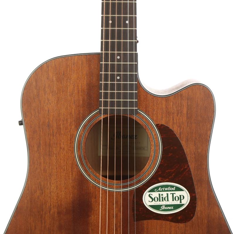Ibanez AW54CEOPN Artwood Dreadnought Acoustic-Electric Guitar (Open Pore Natural) 7