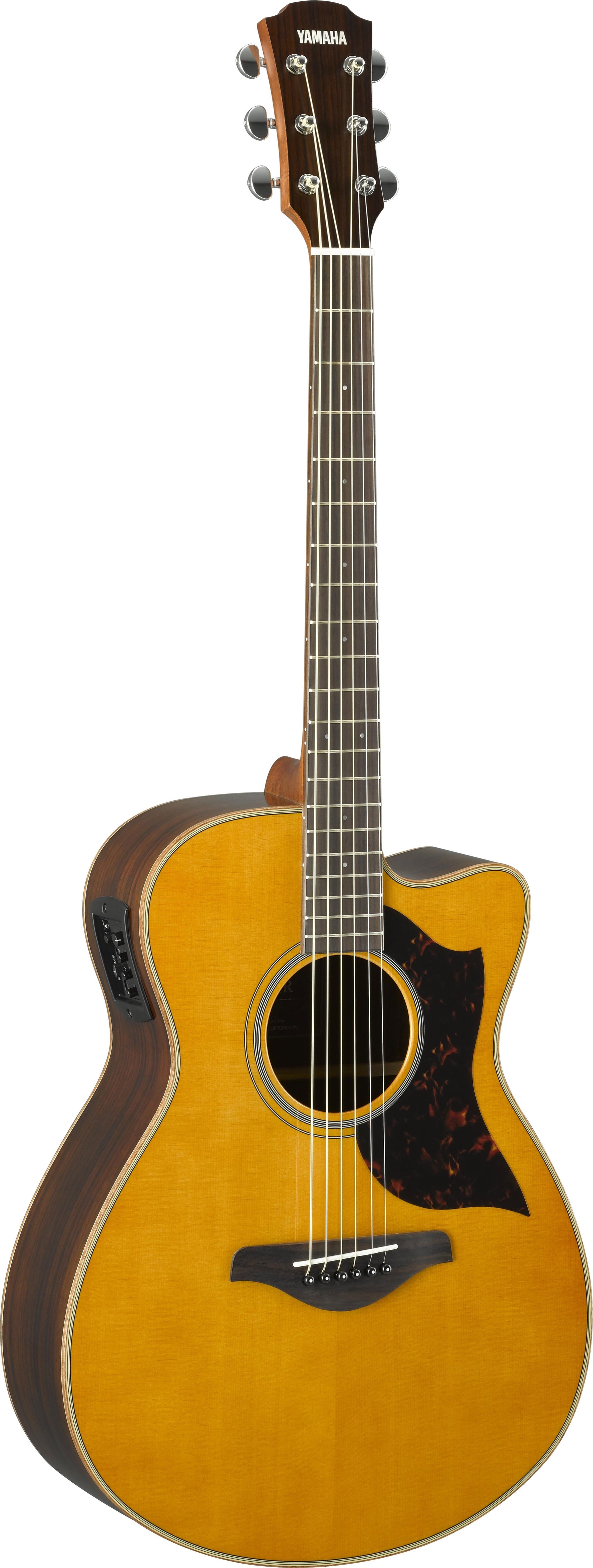 Yamaha AC1R-VN Acoustic-Electric Guitar with Cutaway (Vintage Natural) 2