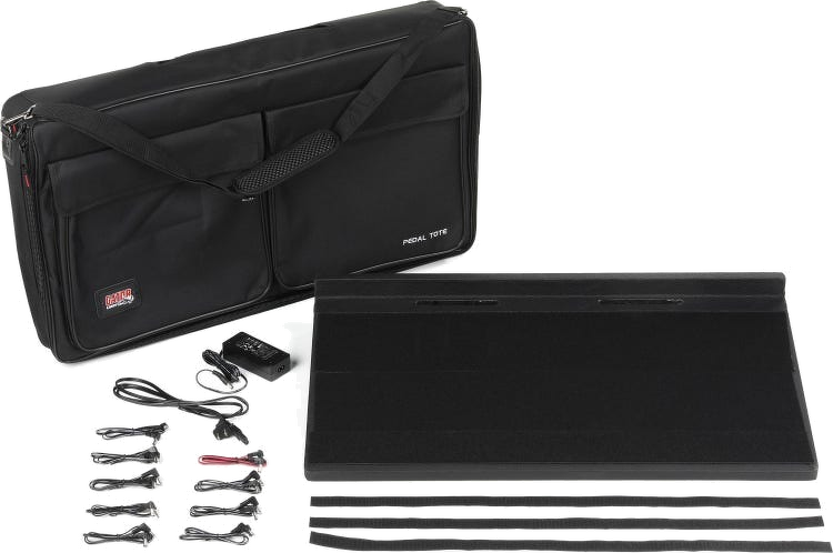 Gator Pro-Size Pedal Board - With Carry Bag & Power Supply 8