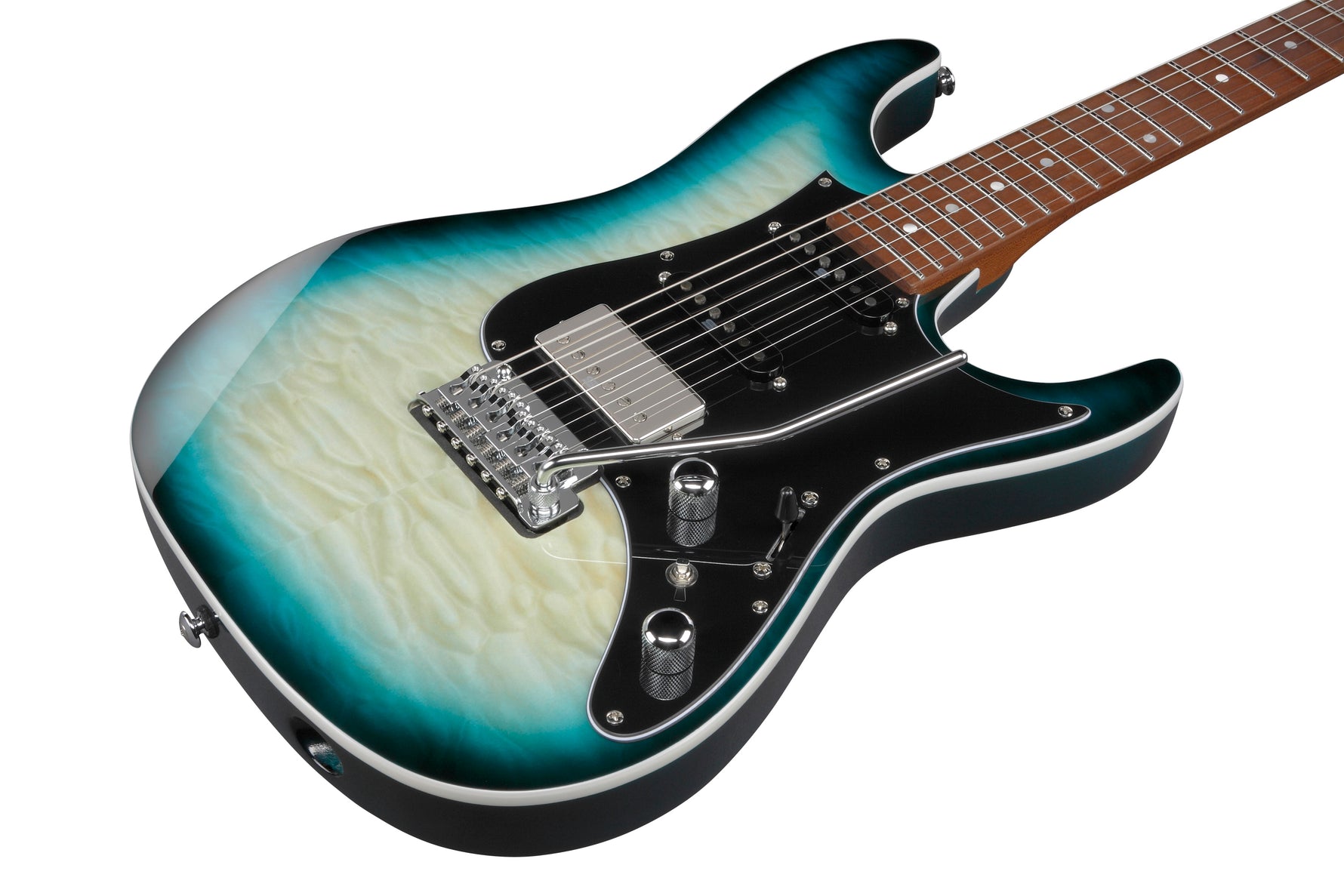 Ibanez AZ24P1QMDOB Premium Electric Guitar - Deep Ocean Blonde 6