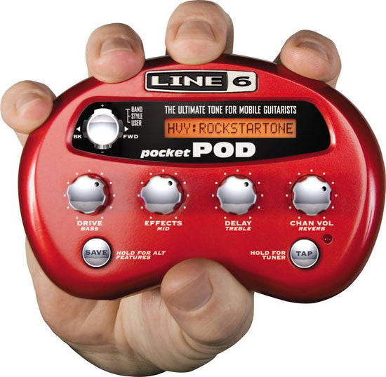 Line 6 Pocket Pod Battery Powered Headphone and Mini Amp Modeler for Guitarists