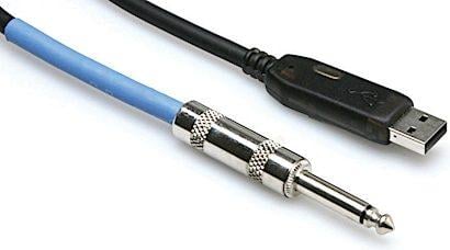 Hosa USQ110  10-ft Cable 1/4\" - (Male Mono) - USB