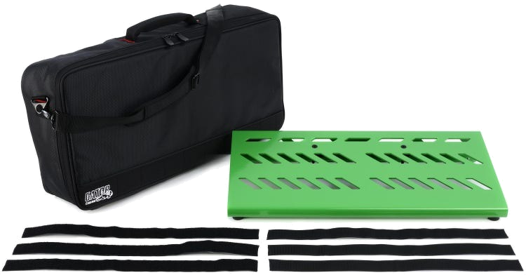 Gator Large Aluminum Pedalboard With Carry Bag - Screamer Green 3