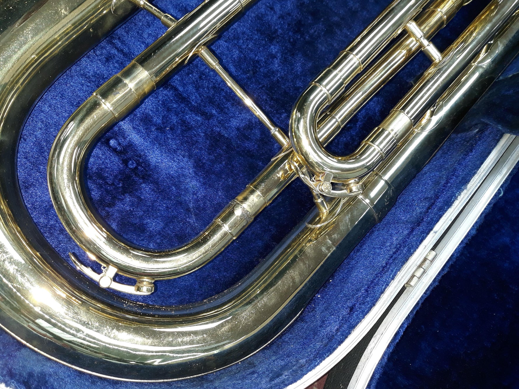 Used F.A. Reynolds 3-Valve Brass Baritone Horn - Brass Body With Nickel-Silver Trim 7