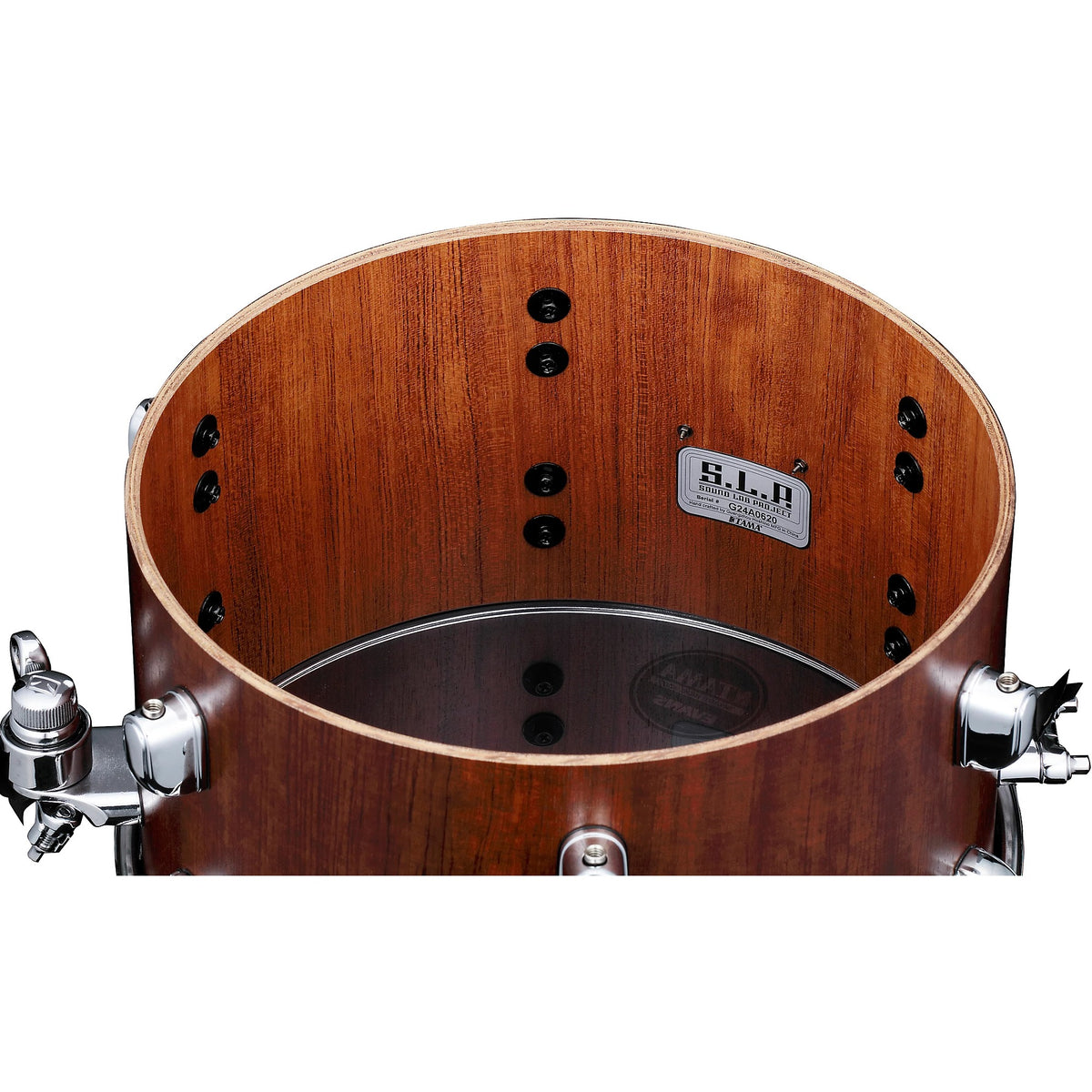 Tama S.L.P. 12x7 Mod Bubinga Snare Drum - Satin Bubinga 2