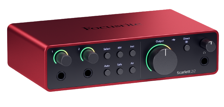 Focusrite Scarlett 2i2 4th Gen USB Audio Interface 5
