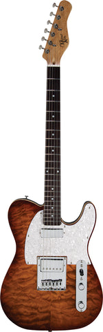 Michael Kelly MK55SCEPRO 1955 Electric Guitar Caramel Burst front view