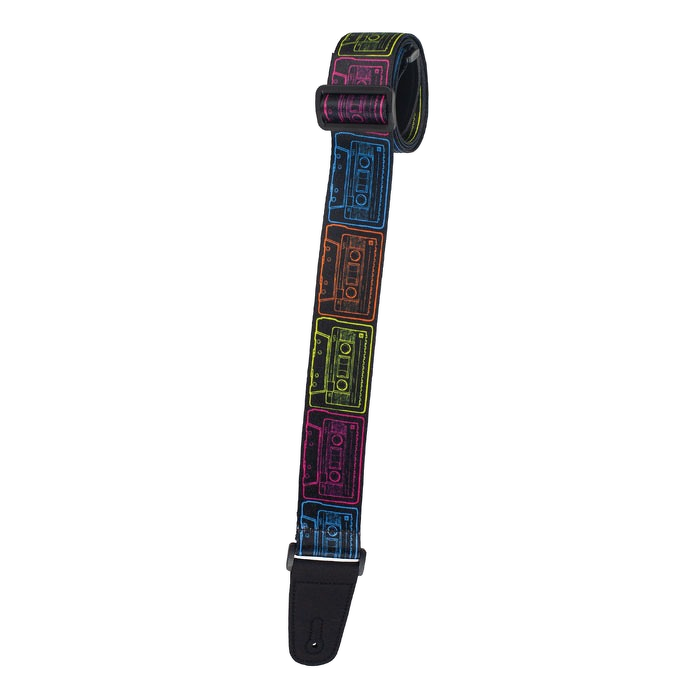 Henry Heller 2\" Artist Series Sublimation Guitar Strap - Cassettes
