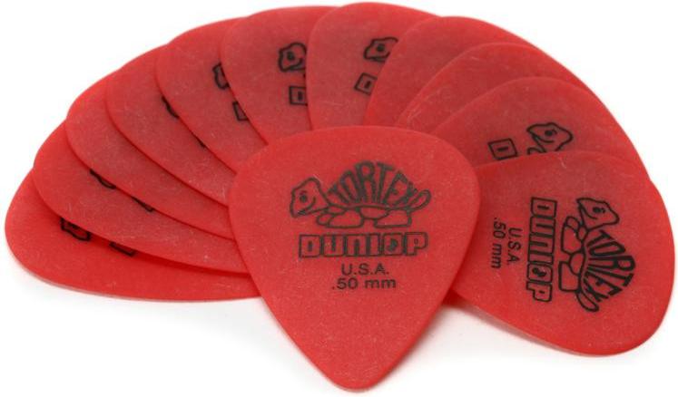 Dunlop Standard Tortex Pick 12-Pack (Red .50) 2