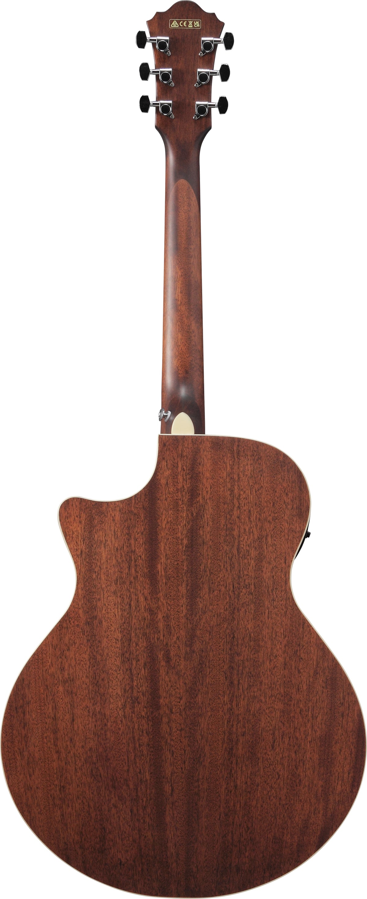 Ibanez AE100BUF Grand Auditorium Acoustic Electric Guitar - Burgundy Flat 9