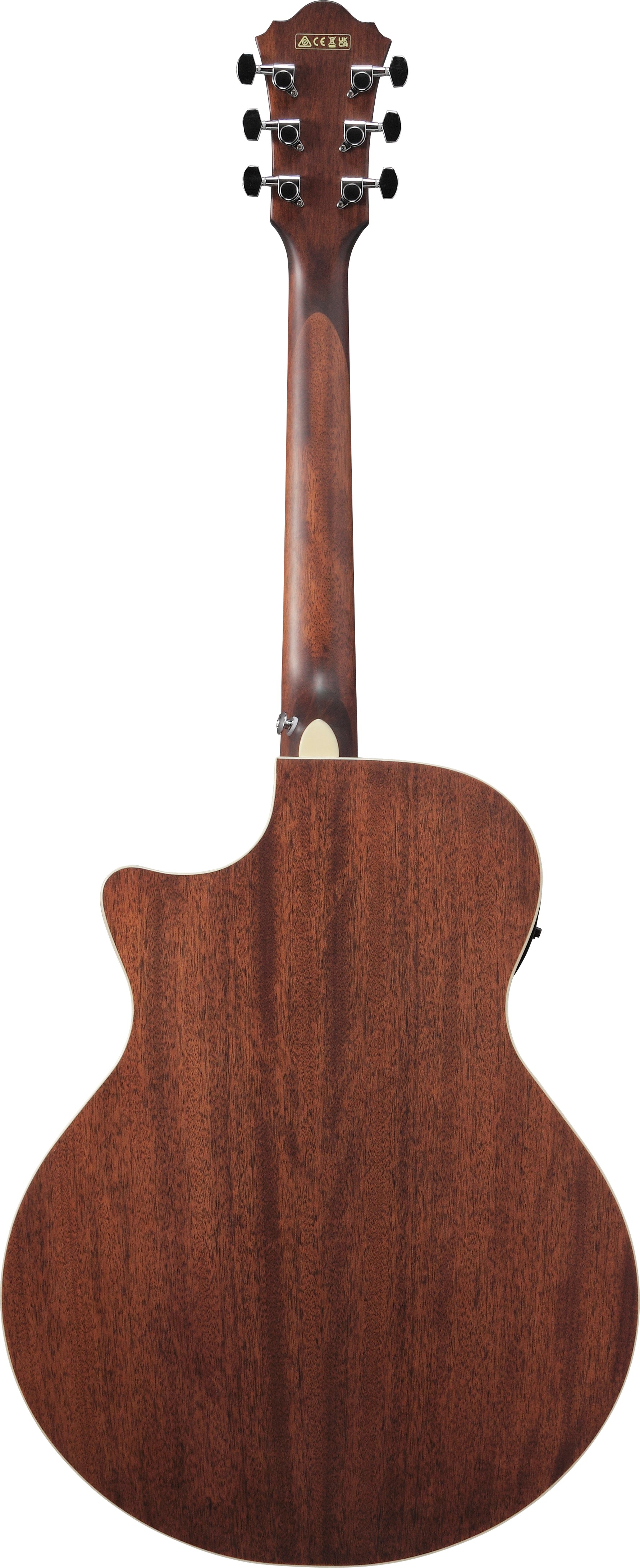 Ibanez AE100BUF Grand Auditorium Acoustic Electric Guitar - Burgundy Flat 9