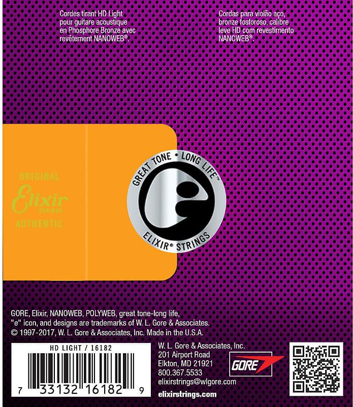 Elixir 16182 HD Nanoweb Phosphor Bronze 13-53 Acoustic 2