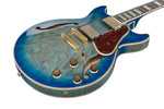 Ibanez AM93QAJBB Artcore Expressionist Hollow-Body Electric Guitar - Jet Blue Burst 4