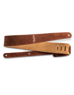 Taylor 4400-25 2.5\" Embroidered Suede Chocolate Strap 2