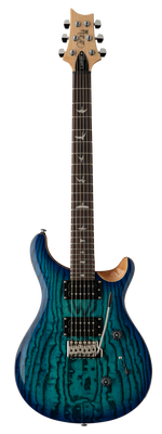 PRS 'Limited Edition' SE Custom 24 Burled Ash Electric Guitar - Lake Blue With Natural Back 6