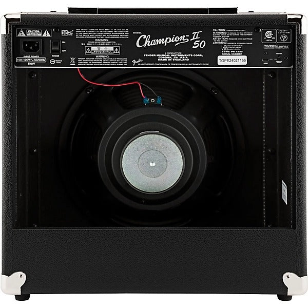 Fender Champion II 50 Combo Guitar Amplifier - Black 3