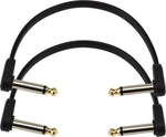 D'Addario 6\" Right Angle Flat Patch Cable (twin pack)