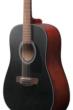 Ibanez PF5412WKH 12-String Acoustic Guitar - Weathered Black Open Pore 4