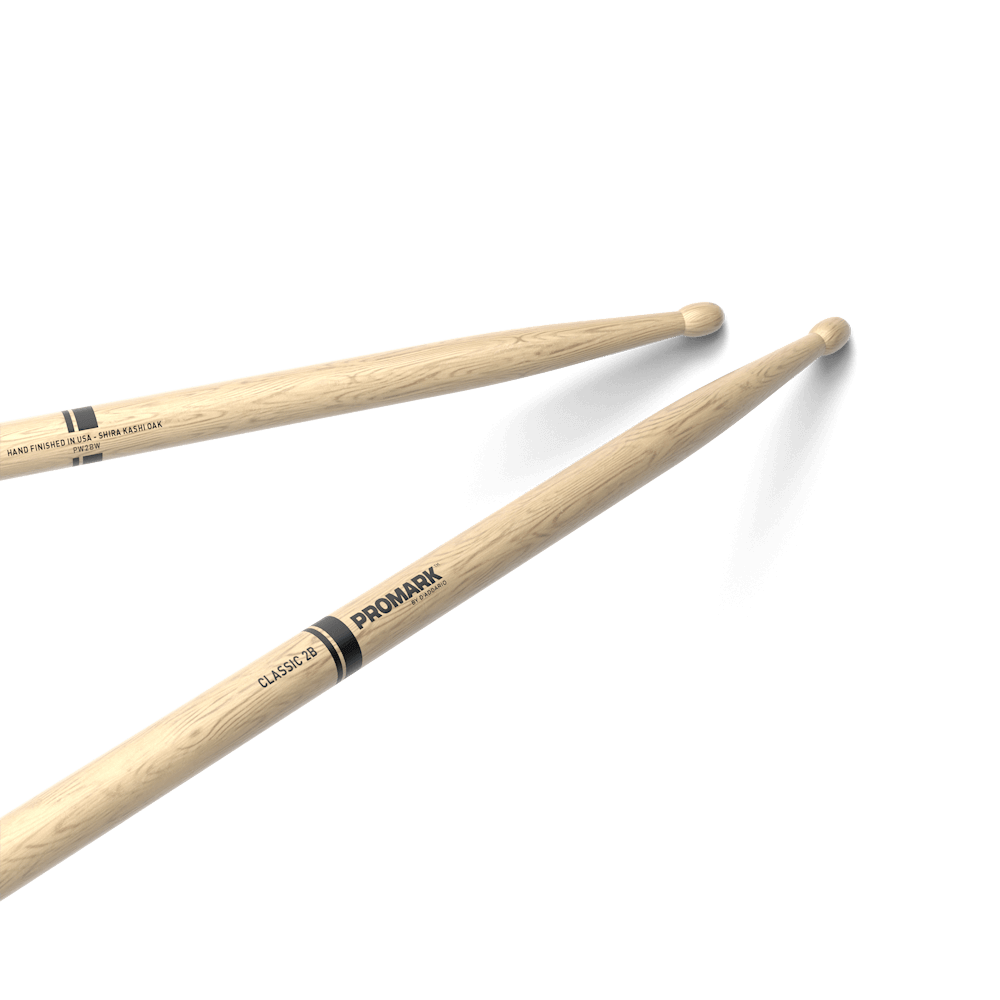 Promark 2BW Oak Wood Tip Drum Sticks 3