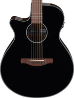 Ibanez AEG50LBKH Acoustic-Electric Left-Handed Guitar Black front view