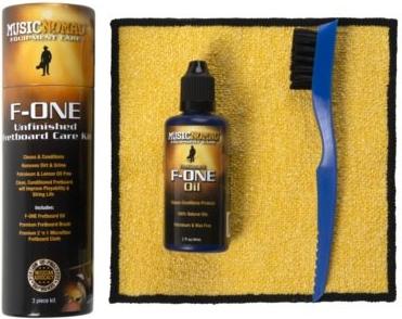 Music Nomad MN125 F-ONE Fretboard Care Kit (Oil,Cloth,Brush)