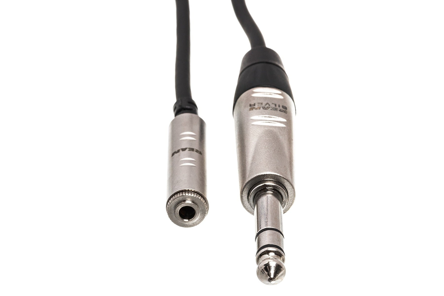 Hosa HXMS-010 Pro Headphone Adapter Cable - REAN 3.5mm TRS Female to 1/4\" TRS Male - 10FT 2