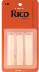Rico RCA0330 #3.0 Clarinet Reeds (3-Pack)