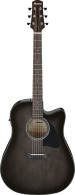 Ibanez AAD77CETKS Acoustic Electric Guitar - Transparent Black Sunburst High Gloss 8