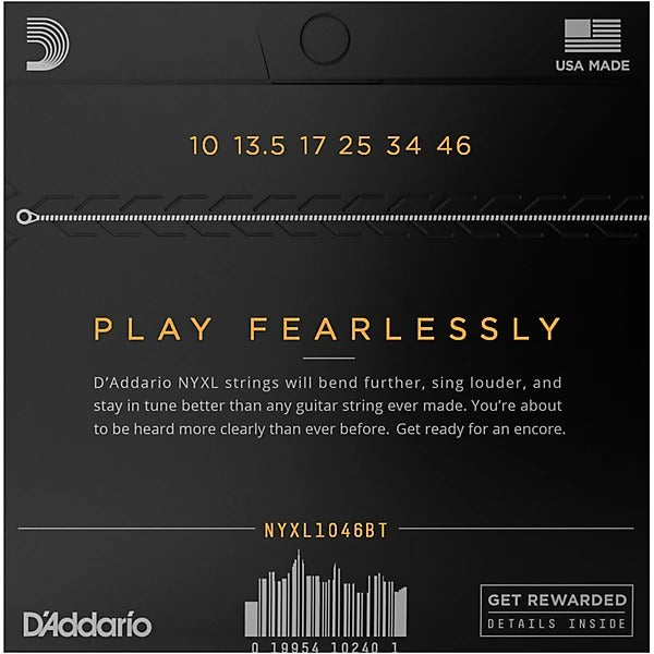 D'Addario NYXL Balanced Tension 10-46 Electric Guitar Strings - Regular Light 4