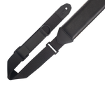 Levys MRHGS-BLK 2.5\" Wide Garment Leather Ripchord Guitar Strap - Black 3