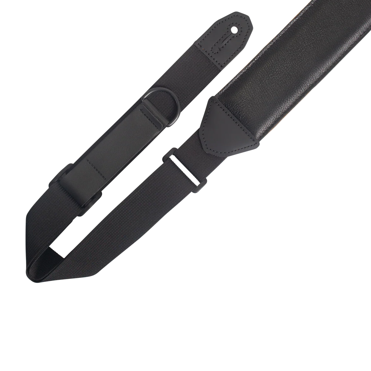 Levys MRHGS-BLK 2.5\" Wide Garment Leather Ripchord Guitar Strap - Black 3