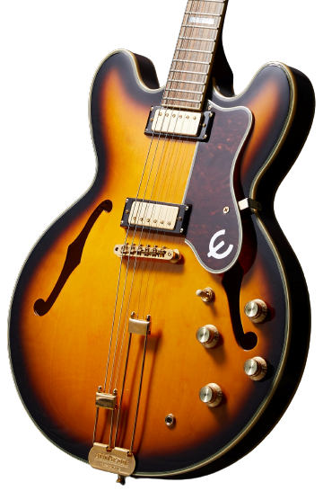 Epiphone Sheraton Frequensator Semi-Hollowbody Electric Guitar - Vintage Sunburst 4