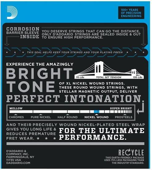 D'Addario EXL158 Baritone Electric Guitar Strings (13-62) 2