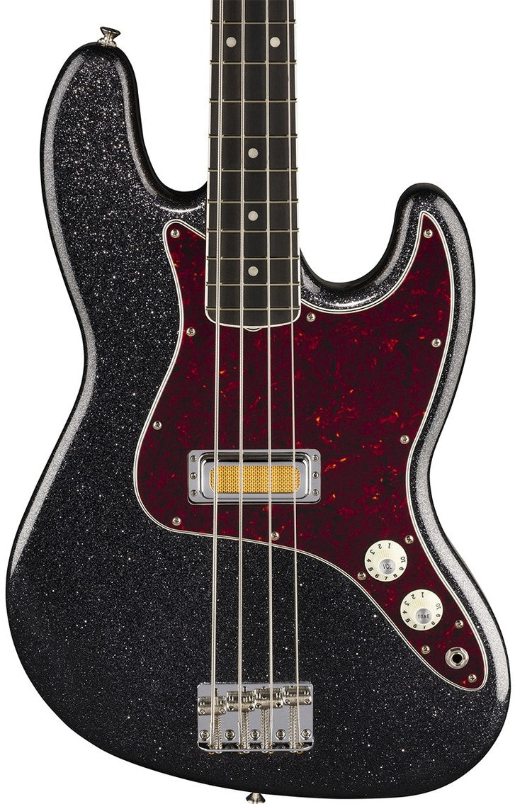 Fender 'Limited Edition' Gold Foil Jazz Bass - Black Sparkle