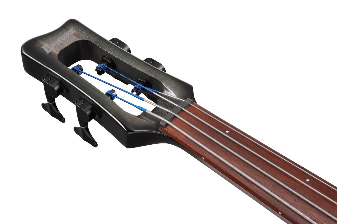 Ibanez UB804BUL Upright 4 String Electric Bass Guitar - Black Ice Burst Low Gloss 3