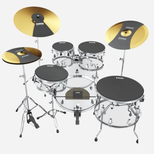 Evans SOSETFSN Sound Off Drum Mute Fusion Silencer Pack 3