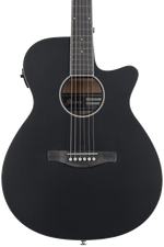 Ibanez AEG7MHWK Acoustic-Electric Guitar Weathered Black Open Pore