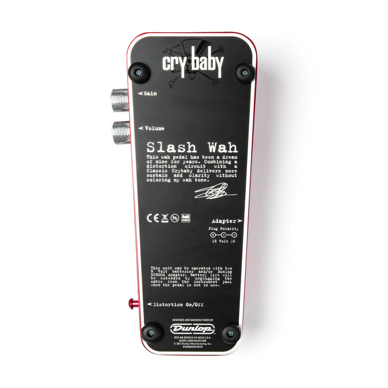 Dunlop SW-95 Crybaby Slash Wah Crybaby Pedal 5